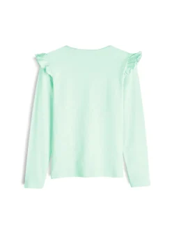 GATE Bawełniana koszulka z falbankami|Dzieci Dziewczynki·Koszulki I Topy