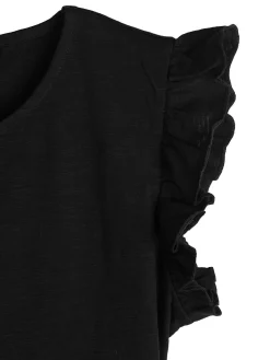 GATE Bawełniana koszulka z falbankami|Dzieci Dziewczynki·Koszulki I Topy