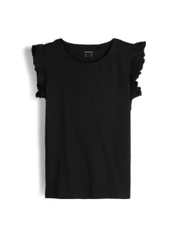 GATE Bawełniana koszulka z falbankami|Dzieci Dziewczynki·Koszulki I Topy