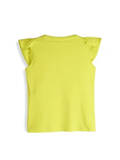 GATE Bawełniana koszulka z falbankami|Dzieci Dziewczynki·Koszulki I Topy