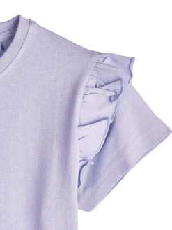 GATE Bawełniana koszulka z falbankami|Dzieci Dziewczynki·Koszulki I Topy