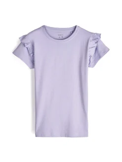 GATE Bawełniana koszulka z falbankami|Dzieci Dziewczynki·Koszulki I Topy