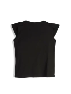 GATE Bawełniana koszulka z falbankami|Dzieci Dziewczynki·Koszulki I Topy