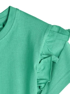 GATE Bawełniana koszulka z falbankami|Dzieci Dziewczynki·Koszulki I Topy