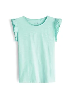 GATE Bawełniana koszulka z falbankami|Dzieci Dziewczynki·Koszulki I Topy