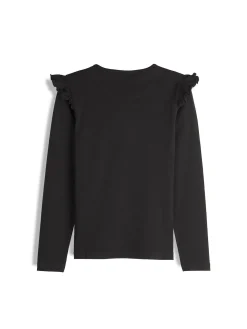 GATE Bawełniana koszulka z falbankami|Dzieci Dziewczynki·Koszulki I Topy