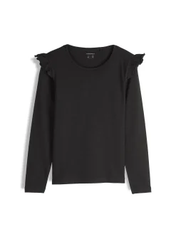 GATE Bawełniana koszulka z falbankami|Dzieci Dziewczynki·Koszulki I Topy