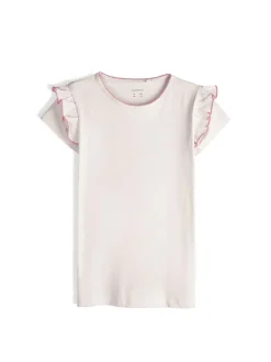 GATE Bawełniana koszulka z falbankami|Dzieci Dziewczynki·Koszulki I Topy
