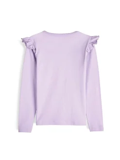 GATE Bawełniana koszulka z falbankami|Dzieci Dziewczynki·Koszulki I Topy