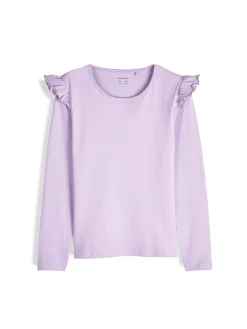 GATE Bawełniana koszulka z falbankami|Dzieci Dziewczynki·Koszulki I Topy