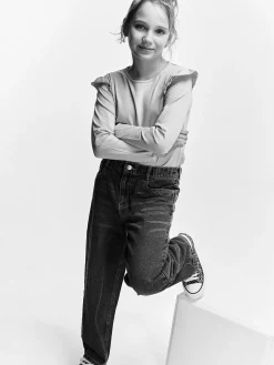 GATE Bawełniana koszulka z falbankami|Dzieci Dziewczynki·Koszulki I Topy