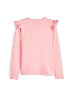 GATE Bawełniana koszulka z falbankami|Dzieci Dziewczynki·Koszulki I Topy