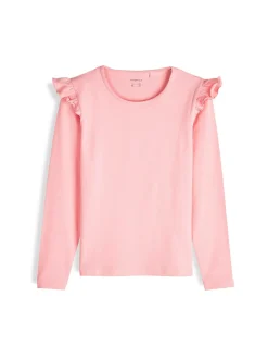 GATE Bawełniana koszulka z falbankami|Dzieci Dziewczynki·Koszulki I Topy