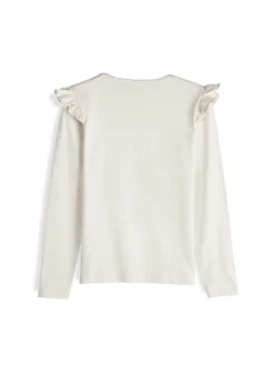 GATE Bawełniana koszulka z falbankami|Dzieci Dziewczynki·Koszulki I Topy