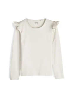 GATE Bawełniana koszulka z falbankami|Dzieci Dziewczynki·Koszulki I Topy