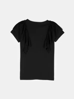 GATE Bawełniana koszulka z falbankami|Dzieci Dziewczynki·Koszulki I Topy