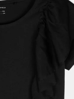 GATE Bawełniana koszulka z falbankami|Dzieci Dziewczynki·Koszulki I Topy