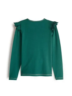 GATE Bawełniana koszulka z falbankami|Dzieci Dziewczynki·Koszulki I Topy