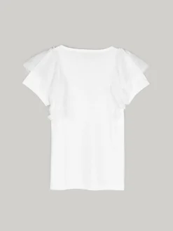 GATE Bawełniana koszulka z falbankami|Dzieci Dziewczynki·Koszulki I Topy
