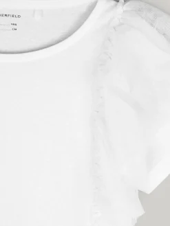 GATE Bawełniana koszulka z falbankami|Dzieci Dziewczynki·Koszulki I Topy