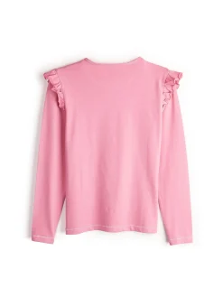 GATE Bawełniana koszulka z falbankami|Dzieci Dziewczynki·Koszulki I Topy