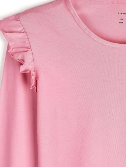 GATE Bawełniana koszulka z falbankami|Dzieci Dziewczynki·Koszulki I Topy