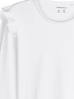 GATE Bawełniana koszulka z falbankami|Dzieci Dziewczynki·Koszulki I Topy