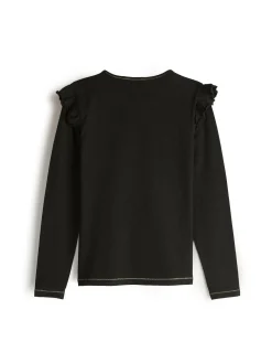 GATE Bawełniana koszulka z falbankami|Dzieci Dziewczynki·Koszulki I Topy