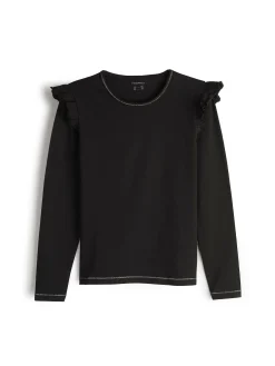 GATE Bawełniana koszulka z falbankami|Dzieci Dziewczynki·Koszulki I Topy