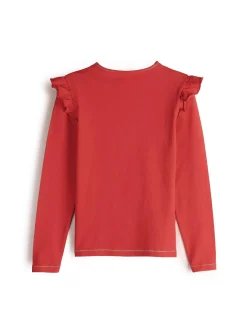 GATE Bawełniana koszulka z falbankami|Dzieci Dziewczynki·Koszulki I Topy