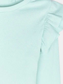 GATE Bawełniana koszulka z falbankami|Dzieci Dziewczynki·Koszulki I Topy