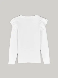 GATE Bawełniana koszulka z falbankami|Dzieci Dziewczynki·Koszulki I Topy