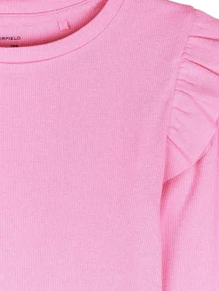 GATE Bawełniana koszulka z falbankami|Dzieci Dziewczynki·Koszulki I Topy