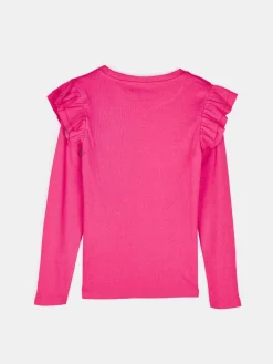 GATE Bawełniana koszulka z falbankami|Dzieci Dziewczynki·Koszulki I Topy