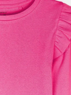 GATE Bawełniana koszulka z falbankami|Dzieci Dziewczynki·Koszulki I Topy