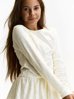 GATE Bawełniana koszulka z falbanką|Dzieci Dziewczynki·Koszulki I Topy