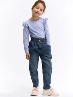 GATE Bawełniana koszulka z falbankami|Dzieci Dziewczynki·Koszulki I Topy