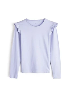 GATE Bawełniana koszulka z falbankami|Dzieci Dziewczynki·Koszulki I Topy