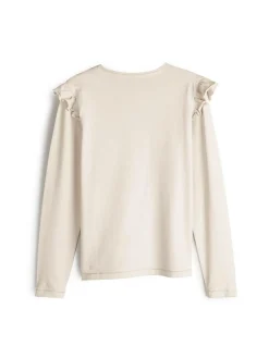 GATE Bawełniana koszulka z falbankami|Dzieci Dziewczynki·Koszulki I Topy