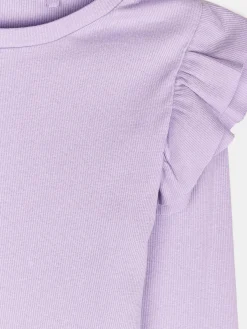 GATE Bawełniana koszulka z falbankami|Dzieci Dziewczynki·Koszulki I Topy