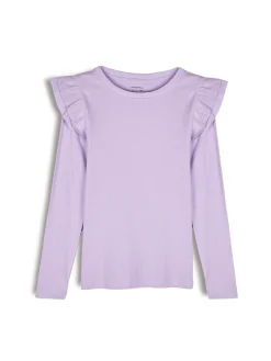 GATE Bawełniana koszulka z falbankami|Dzieci Dziewczynki·Koszulki I Topy