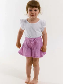GATE Bawełniana koszulka z falbankami|Dzieci Dziewczynki·Koszulki I Topy