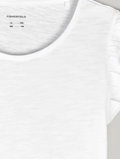 GATE Bawełniana koszulka z falbankami|Dzieci Dziewczynki·Koszulki I Topy