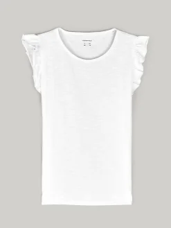 GATE Bawełniana koszulka z falbankami|Dzieci Dziewczynki·Koszulki I Topy