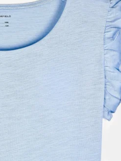 GATE Bawełniana koszulka z falbankami|Dzieci Dziewczynki·Koszulki I Topy