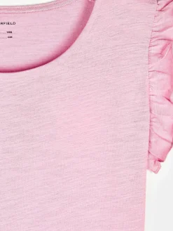 GATE Bawełniana koszulka z falbankami|Dzieci Dziewczynki·Koszulki I Topy