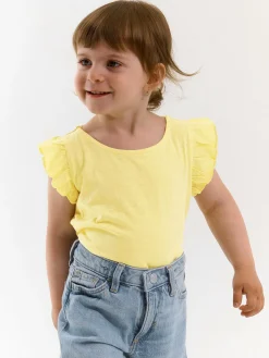 GATE Bawełniana koszulka z falbankami|Dzieci Dziewczynki·Koszulki I Topy