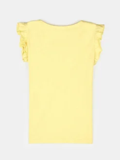 GATE Bawełniana koszulka z falbankami|Dzieci Dziewczynki·Koszulki I Topy