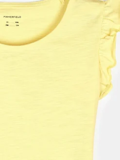 GATE Bawełniana koszulka z falbankami|Dzieci Dziewczynki·Koszulki I Topy