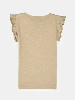 GATE Bawełniana koszulka z falbankami|Dzieci Dziewczynki·Koszulki I Topy